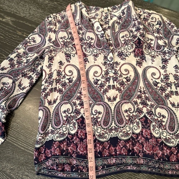 LUCKY Brand lightweight paisley print top, size small - Picture 8 of 12